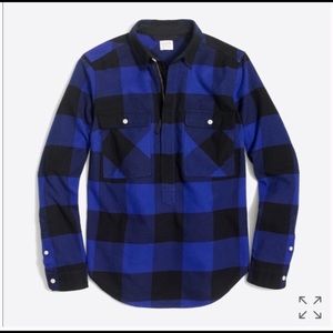 J Crew factory Buffalo check plaid shirt jacket